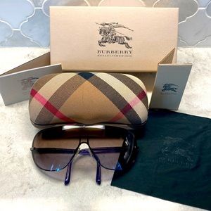 Burberry purple sunglasses
